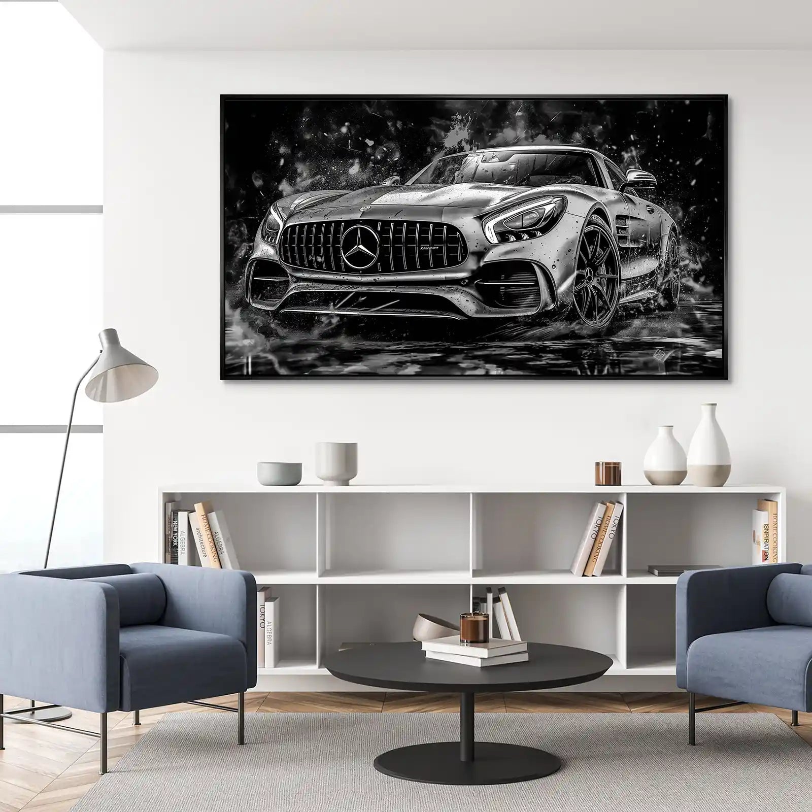 Mercedes AMG GT Dark Style Aludibond Bild INGALERIE