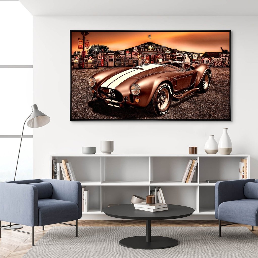 AC Cobra Abstrakt Sunset Aludibond Bild INGALERIE