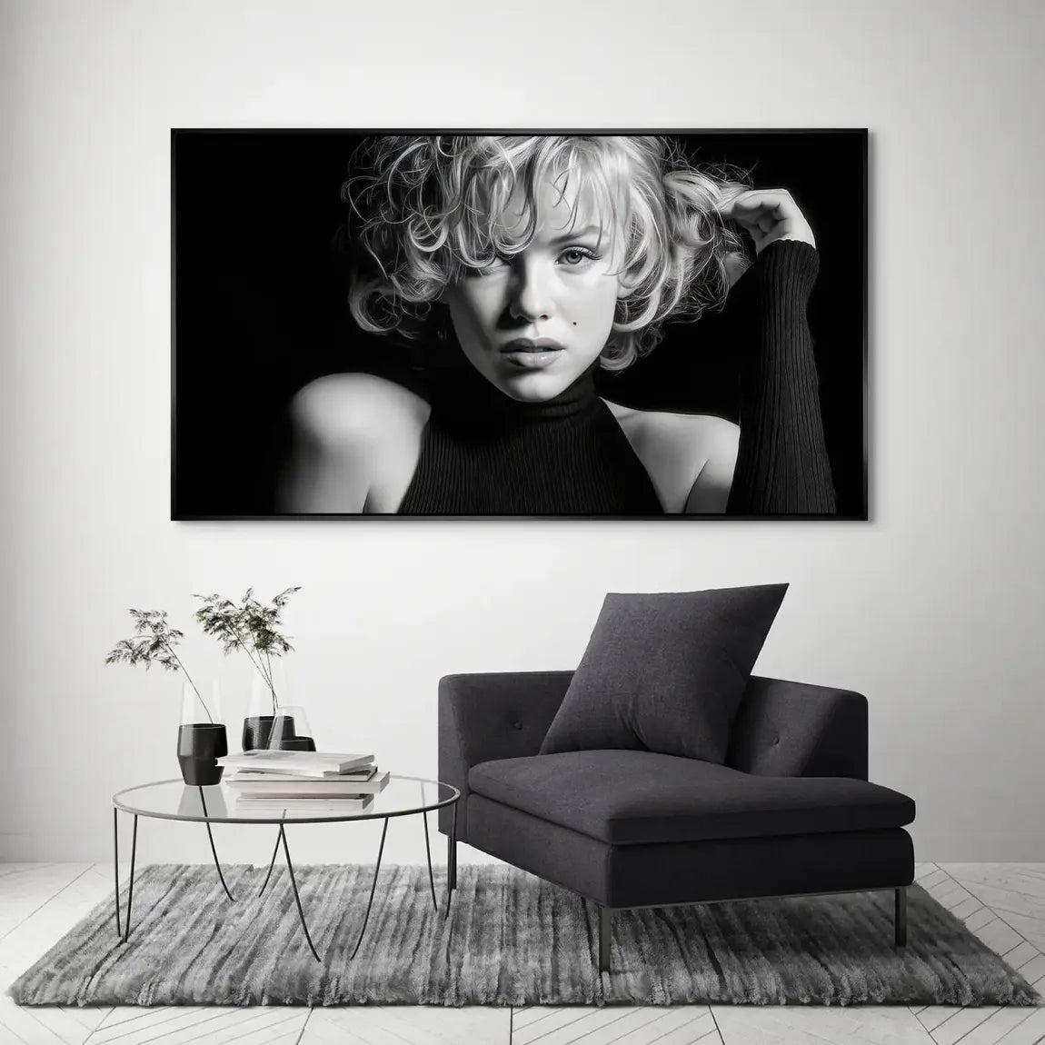 Marilyn Monroe Velvet Icon Aludibond Bild
