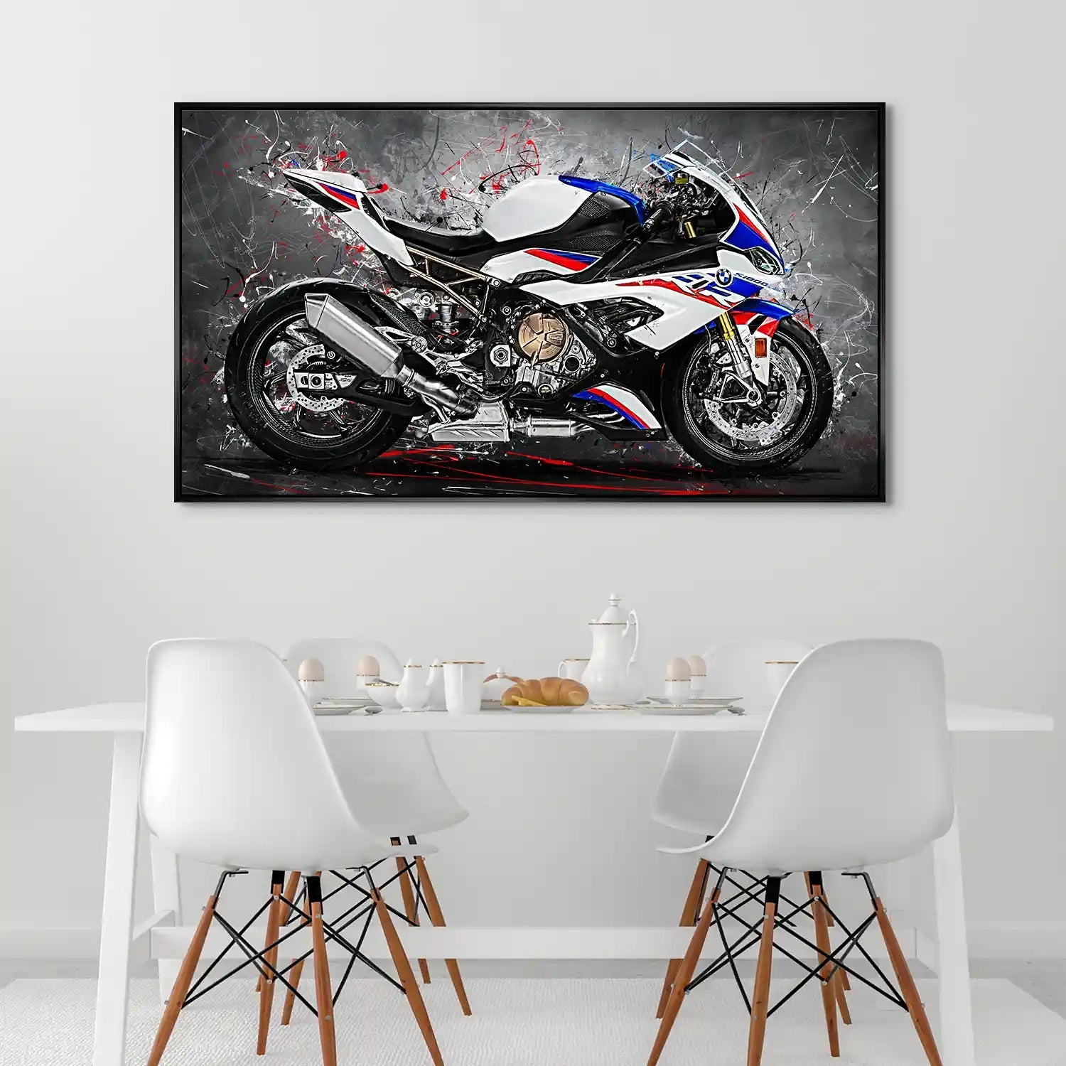 BMW S1000RR Abstrakt Aludibond Bild INGALERIE