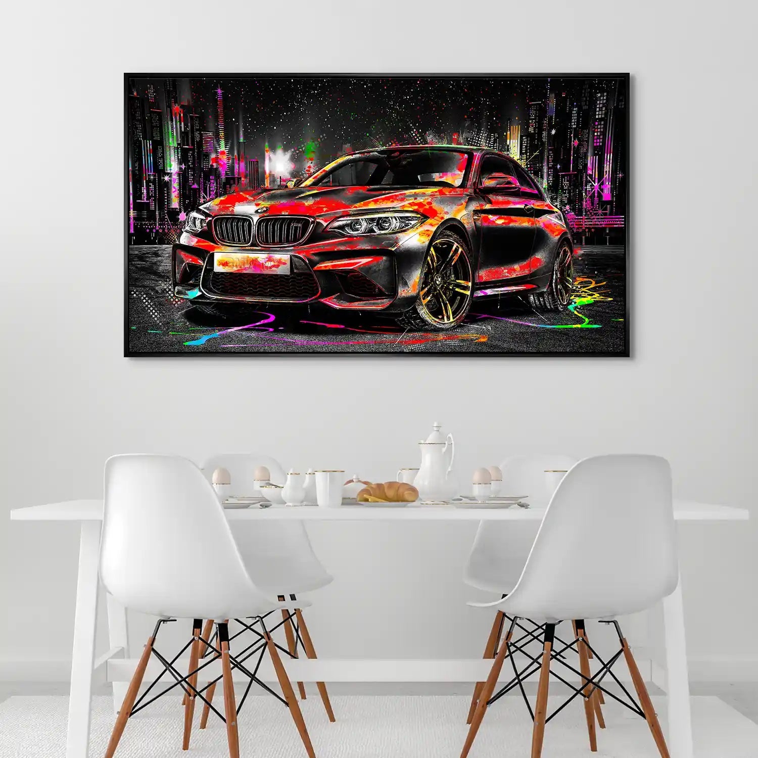 BMW M2 Pop Art Style Aludibond Bild INGALERIE