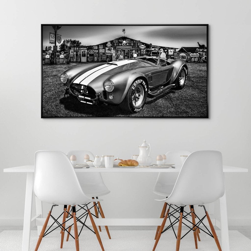 AC Cobra Abstrakt Silver Aludibond Bild INGALERIE