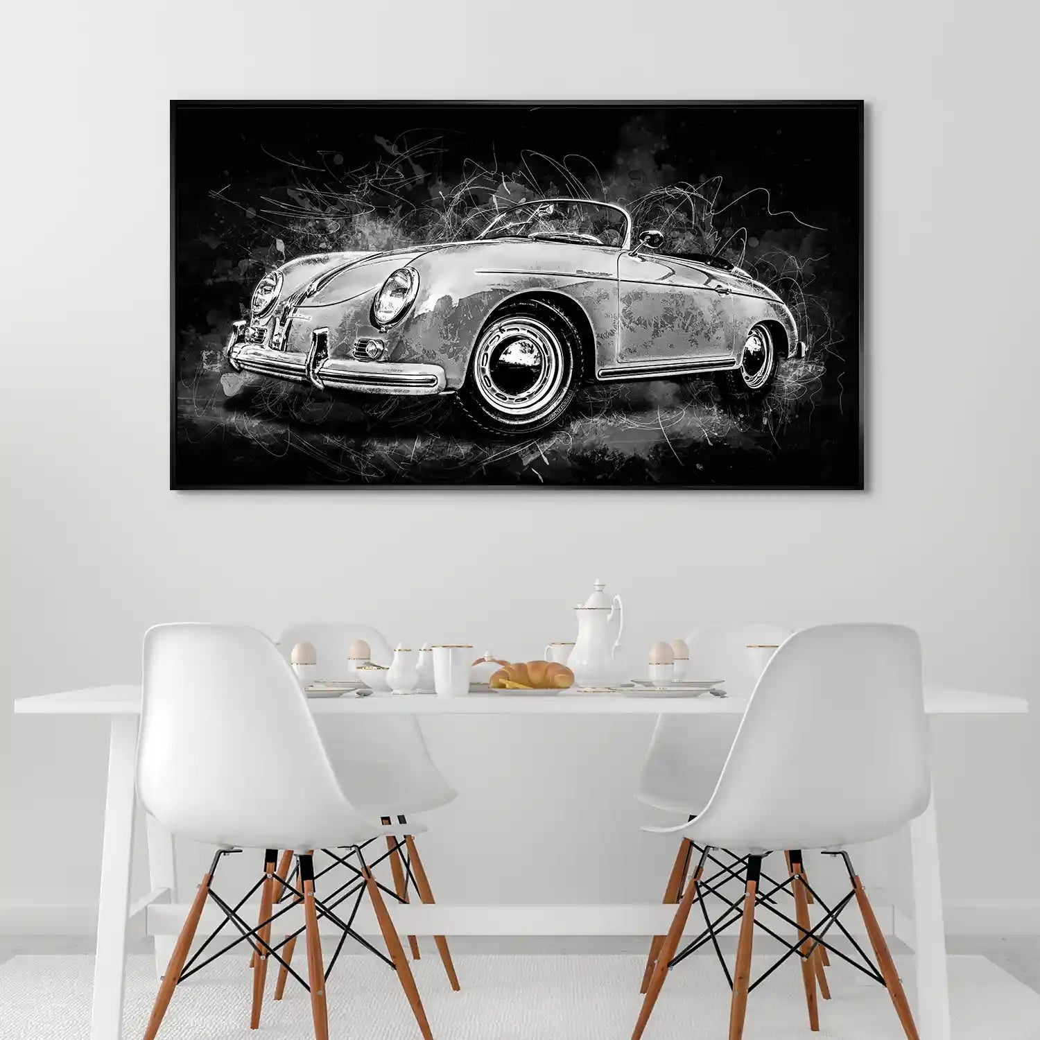 Porsche Speedster Black Style Aludibond Bild INGALERIE