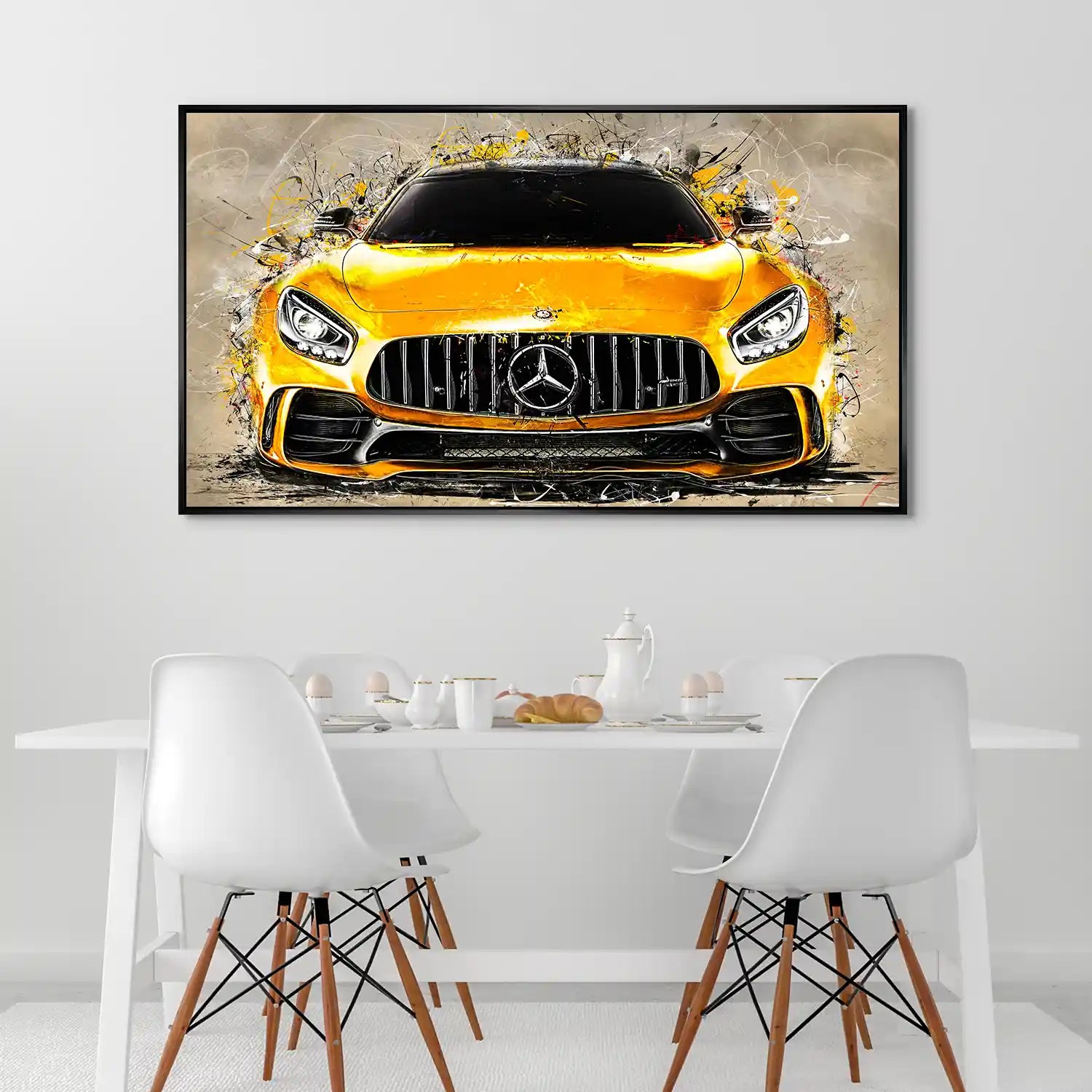 Mercedes AMG GT Retro Style Style Aludibond Bild INGALERIE