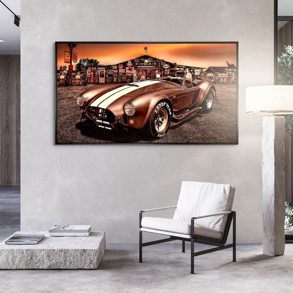 AC Cobra Abstrakt Sunset Aludibond Bild INGALERIE