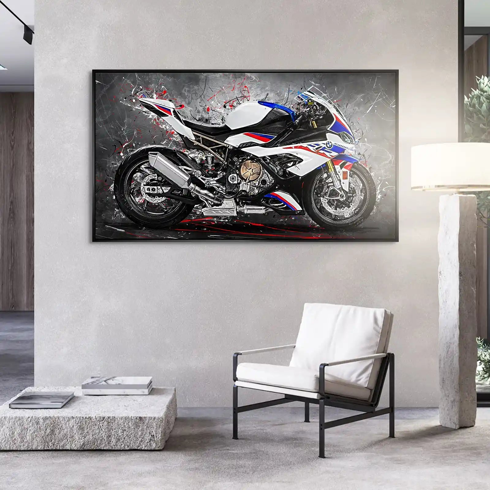 BMW S1000RR Abstrakt Aludibond Bild INGALERIE