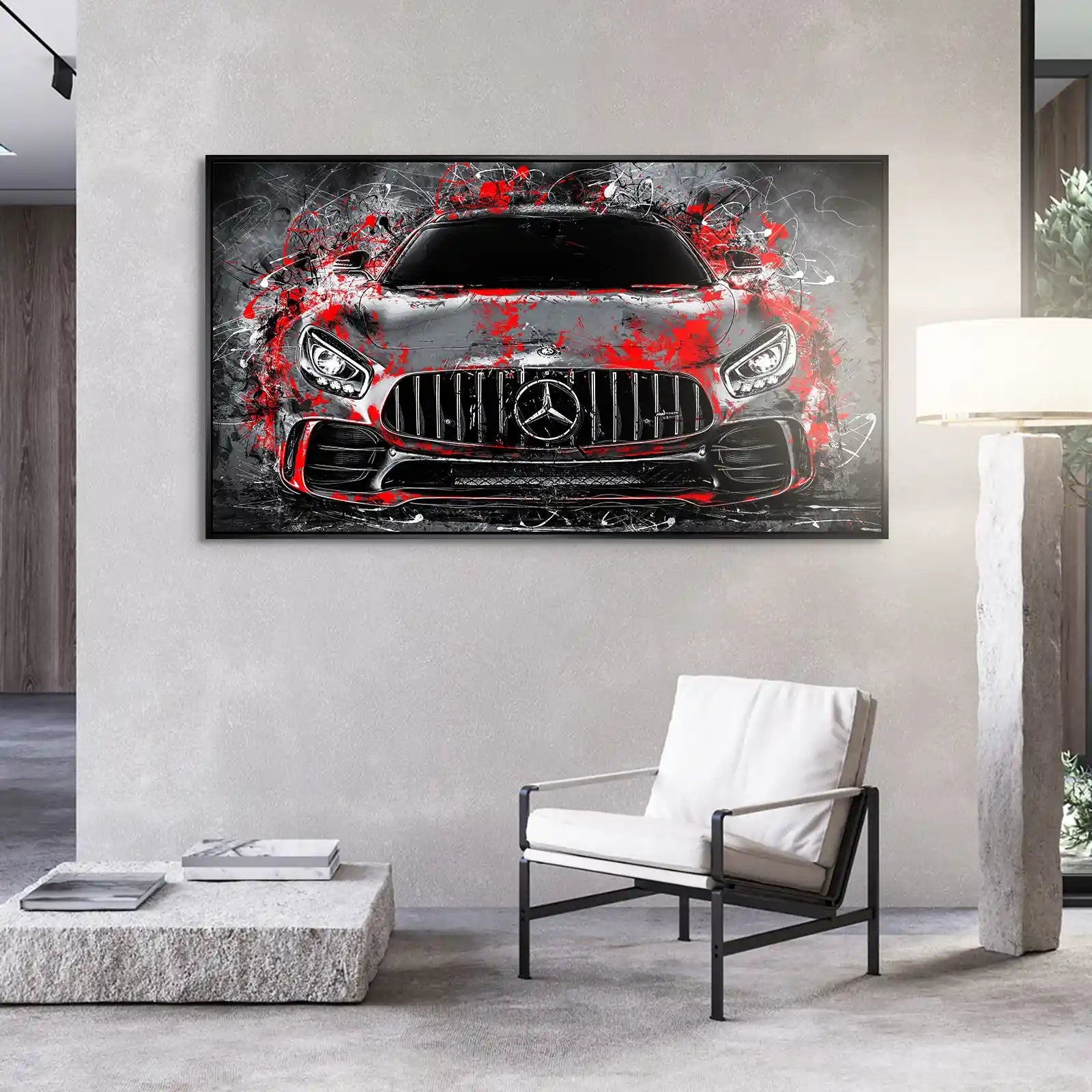 Mercedes AMG GT Abstrakt Style Aludibond Bild INGALERIE