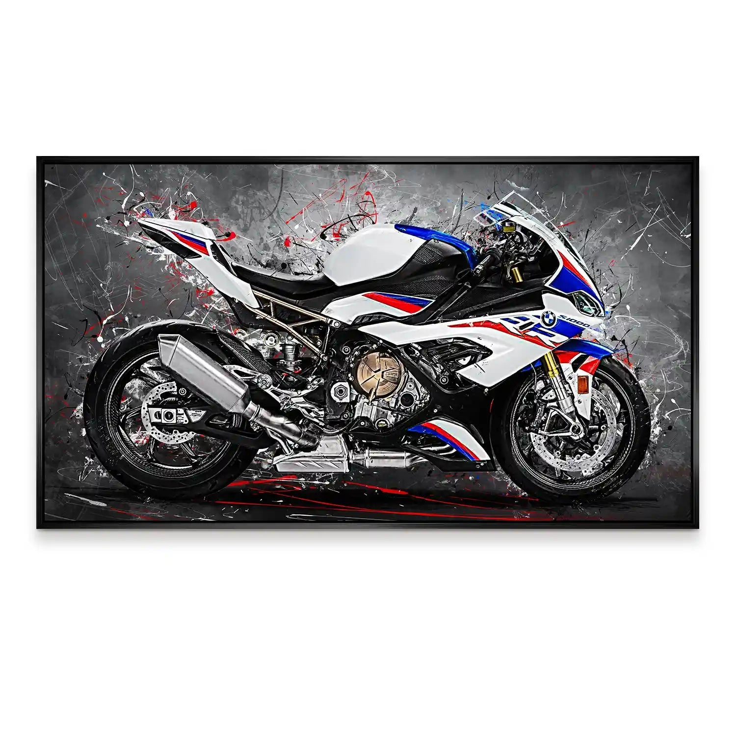 BMW S1000RR Abstrakt Aludibond Bild INGALERIE