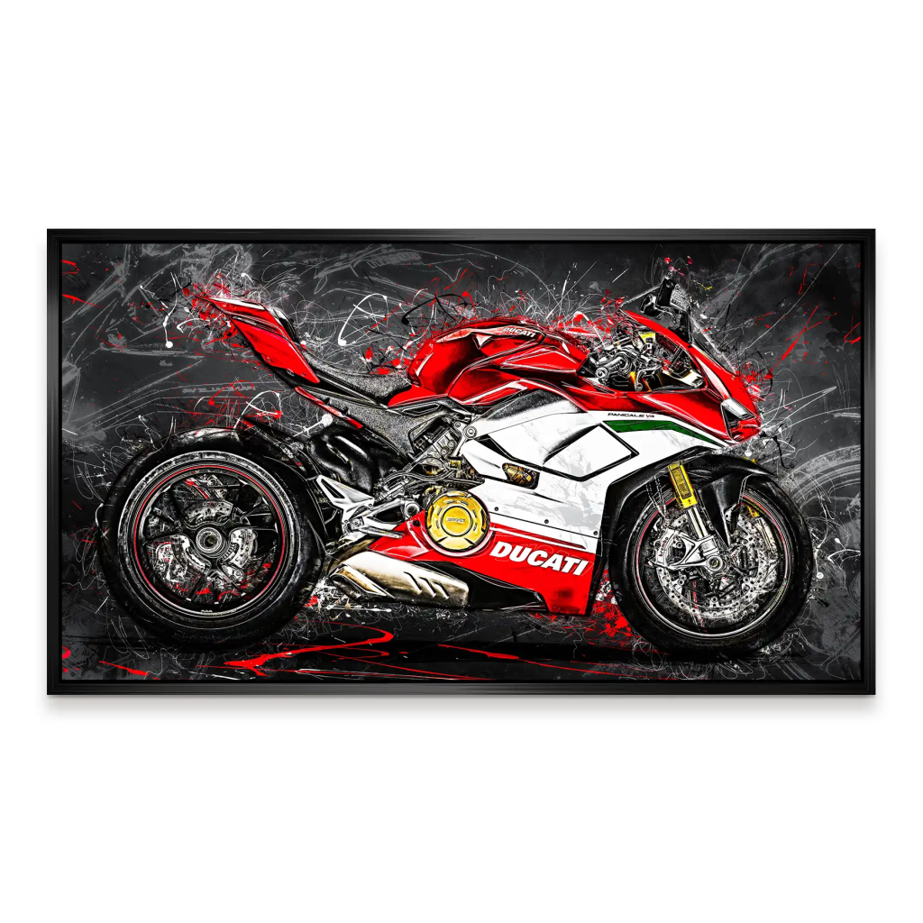 Ducati Panigale V4 Abstrakt Aludibond Bild INGALERIE