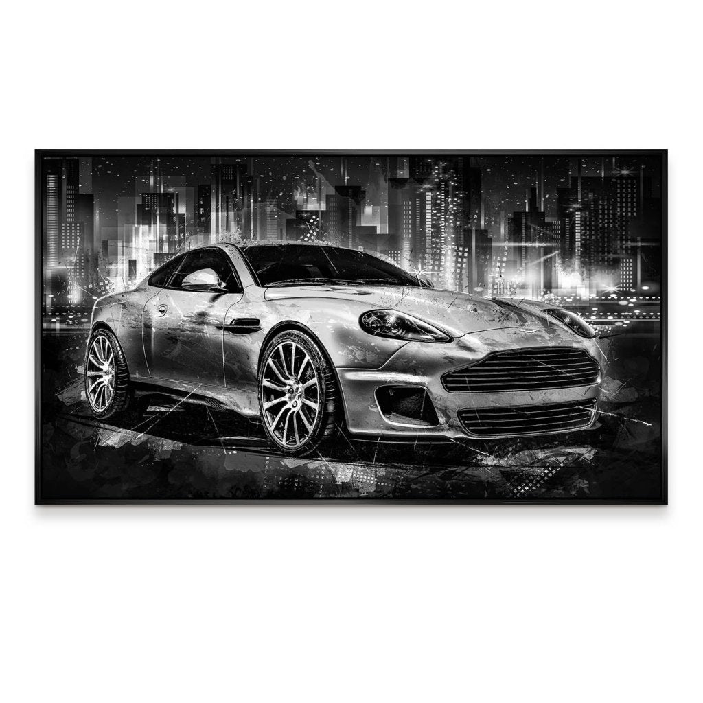 Aston Martin Abstrakt Dark Style Aludibond Bild INGALERIE