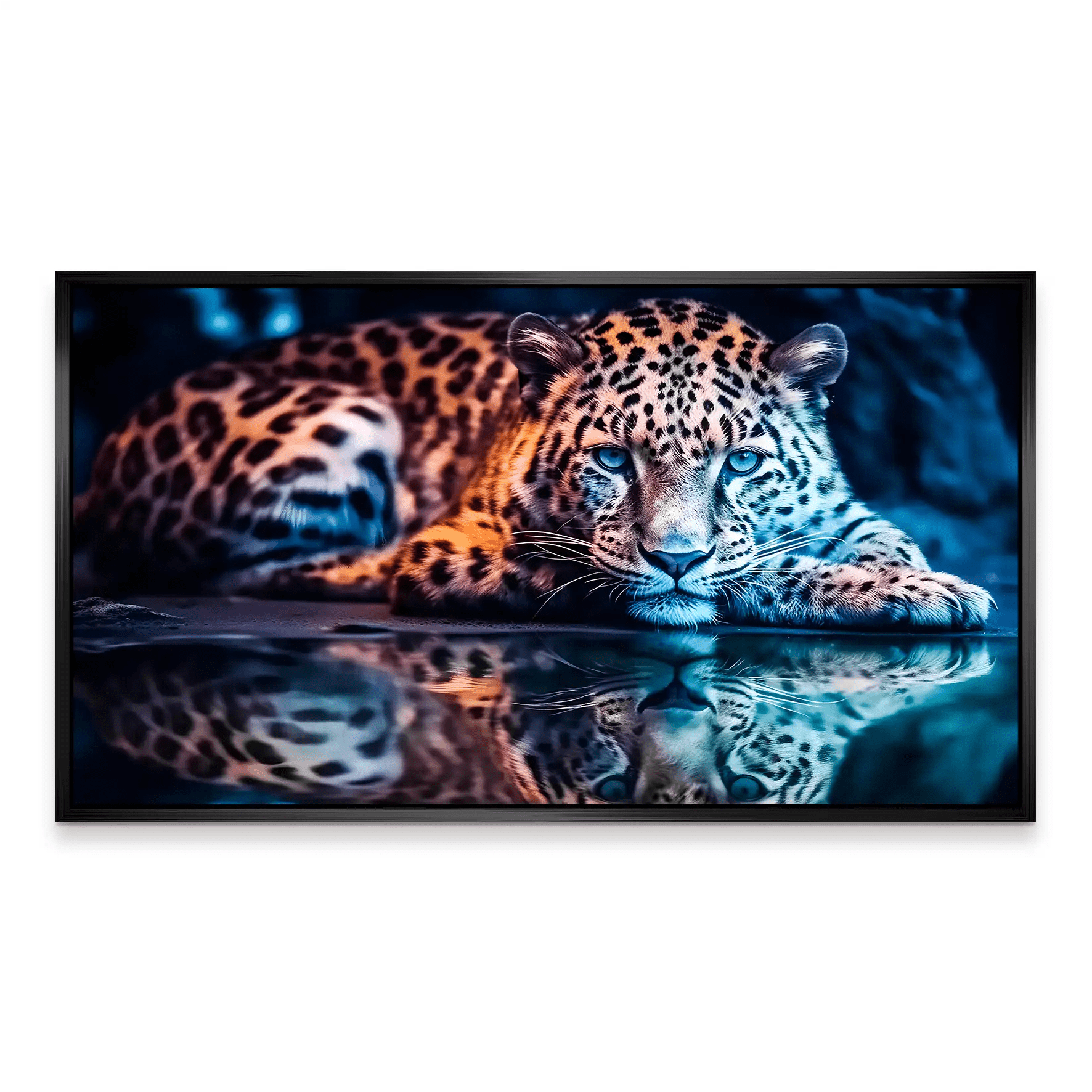 Leopard Relax Aludibond Bild INGALERiE