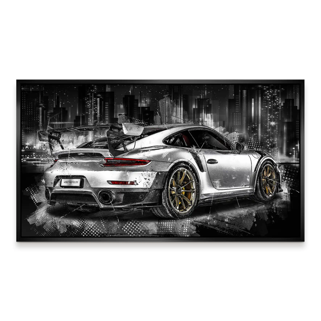 Porsche GT2 RS Abstrakt Aludibond Bild INGALERIE