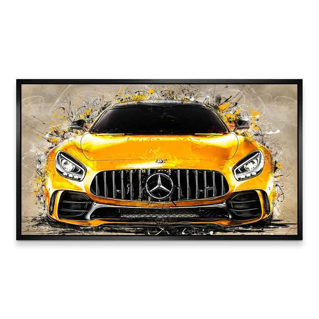 Mercedes AMG GT Retro Style Style Aludibond Bild INGALERIE