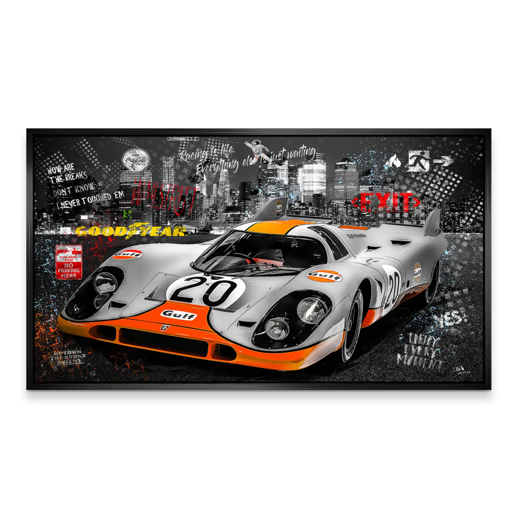 Porsche 917 Pop Art Style Aludibond Bild INGALERIE