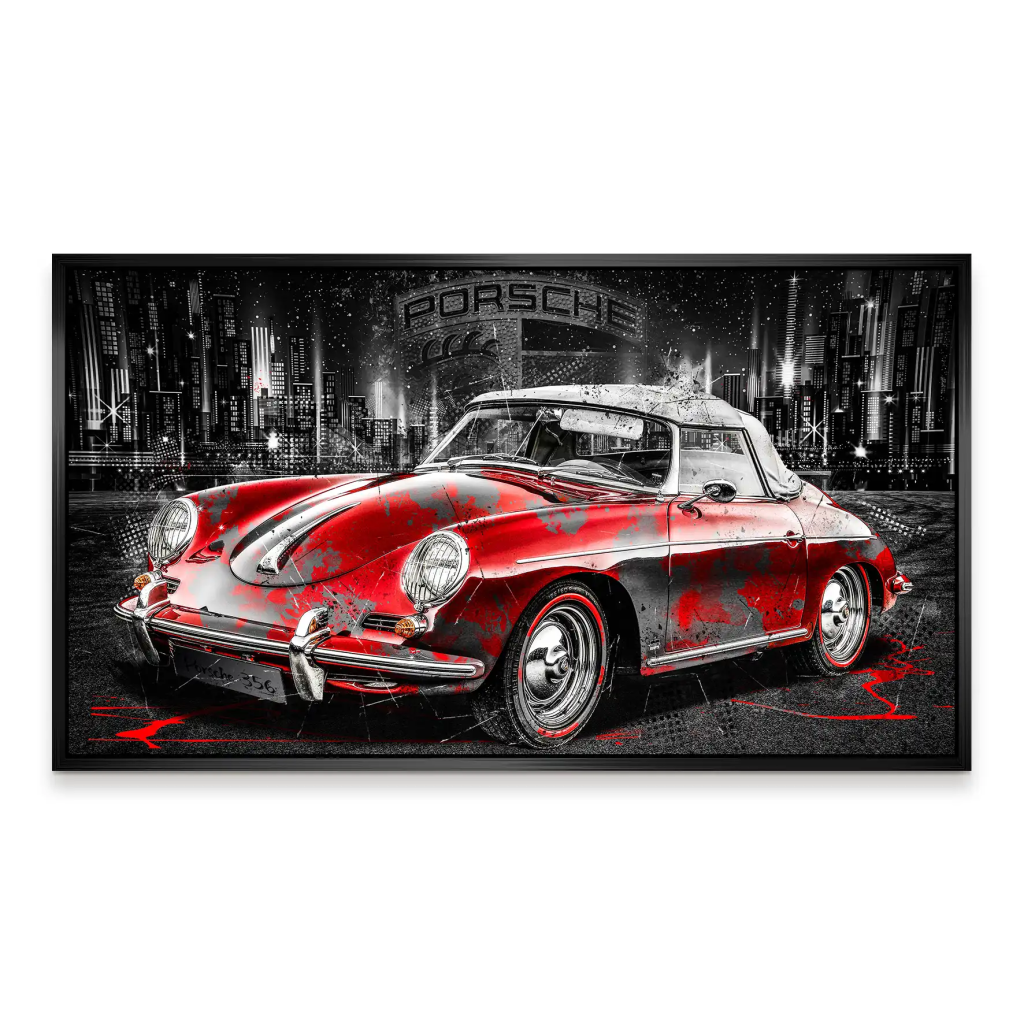 Porsche 356 Abstrakt Aludibond Bild INGALERIE