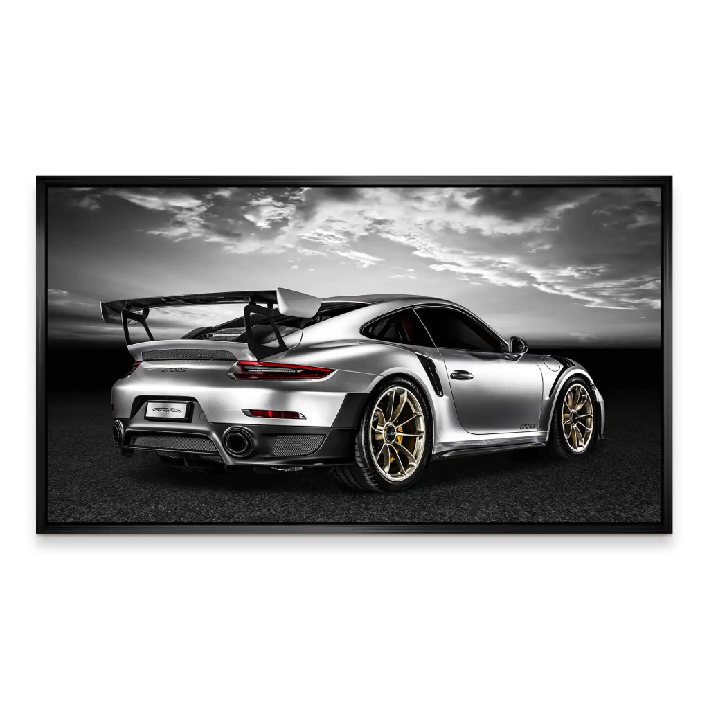 Porsche GT2 RS Sunset City Style Aludibond Bild INGALERIE