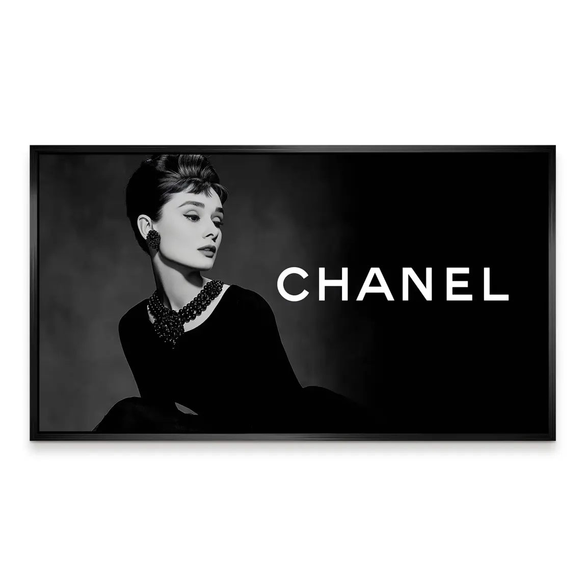 Audrey Noir Elegance Aludibond Bild