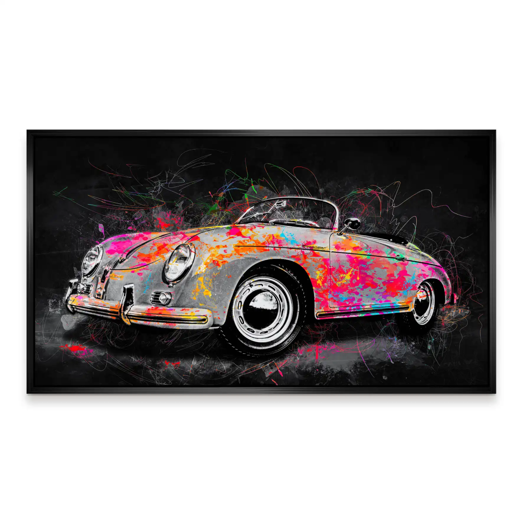 Porsche Speedster Pop Art Style Aludibond Bild INGALERIE