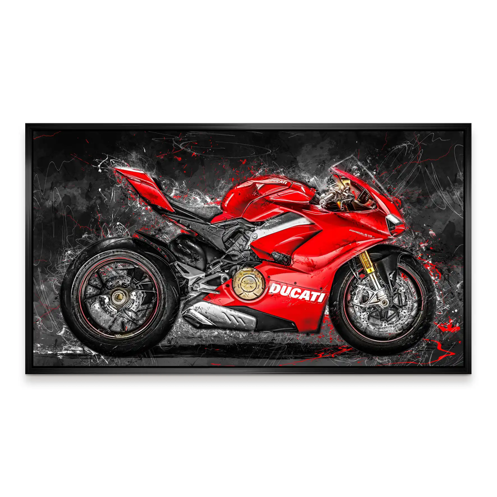 Ducati Panigale Abstrakt Aludibond Bild INGALERIE