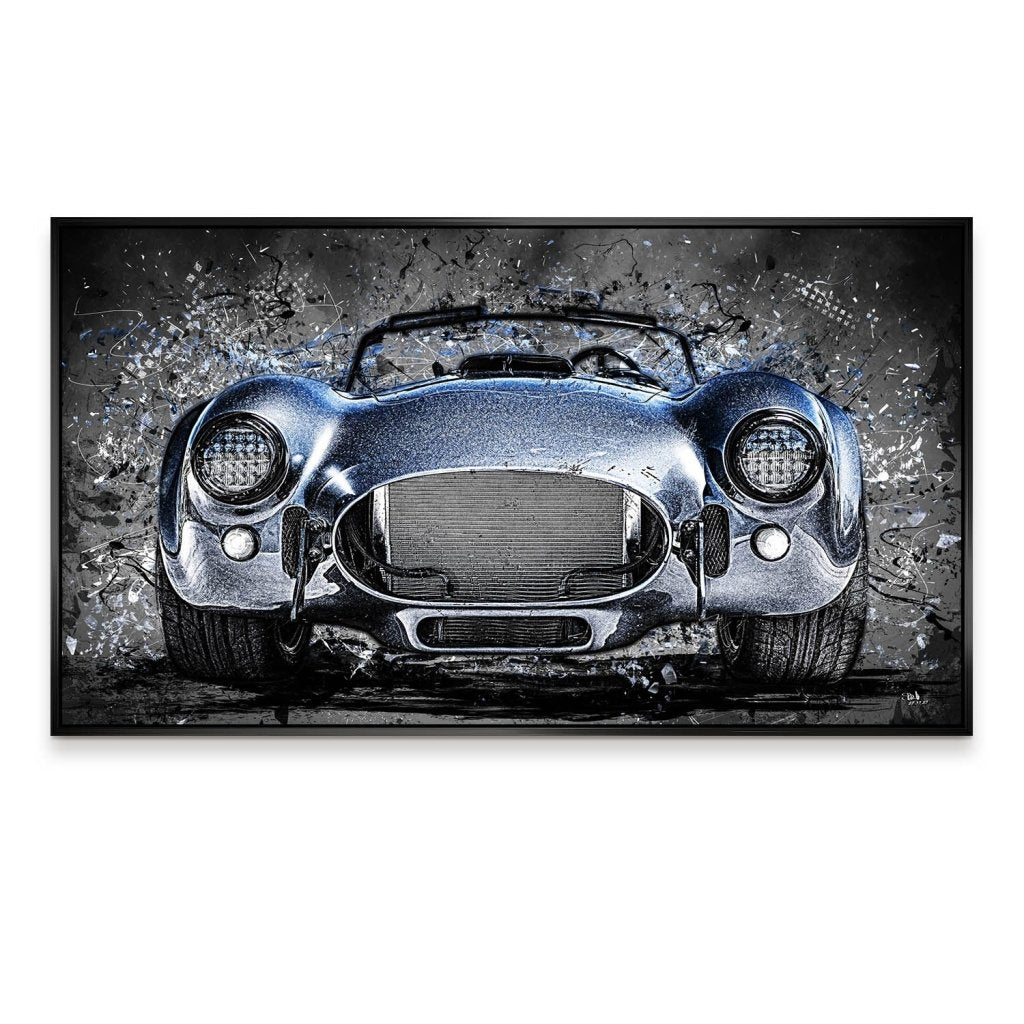 AC Cobra Abstrakt Blue Aludibond Bild INGALERIE