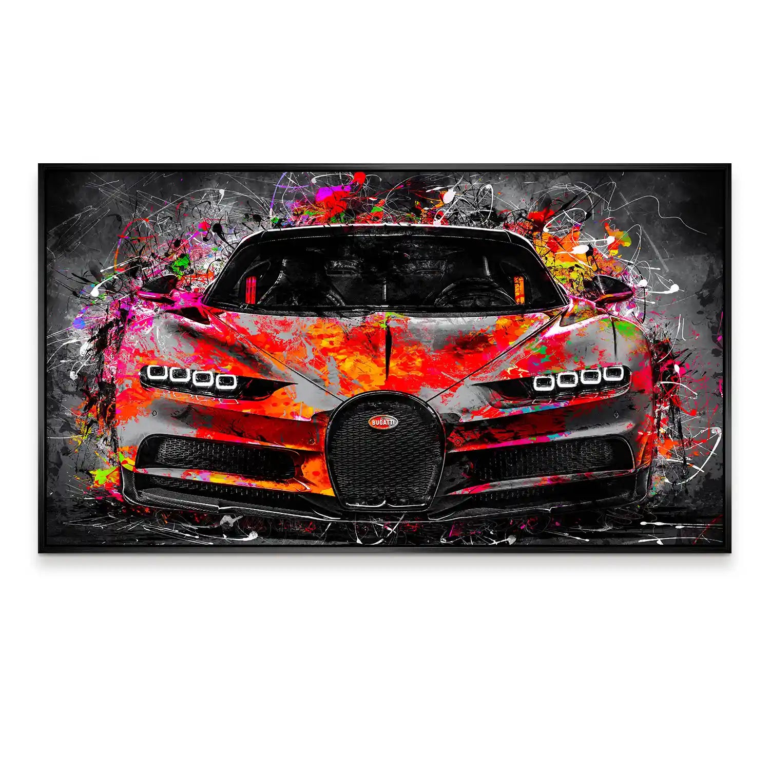 Bugatti Pop Art Style Aludibond Bild INGALERIE