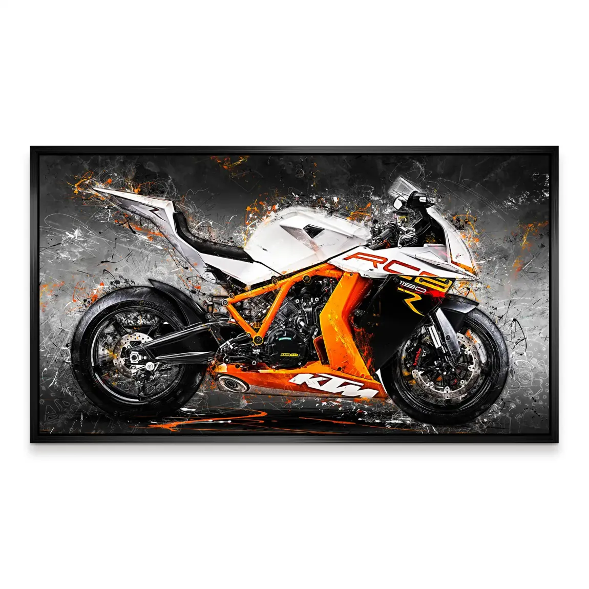 KTM RC8 Abstrakt Aludibond Bild