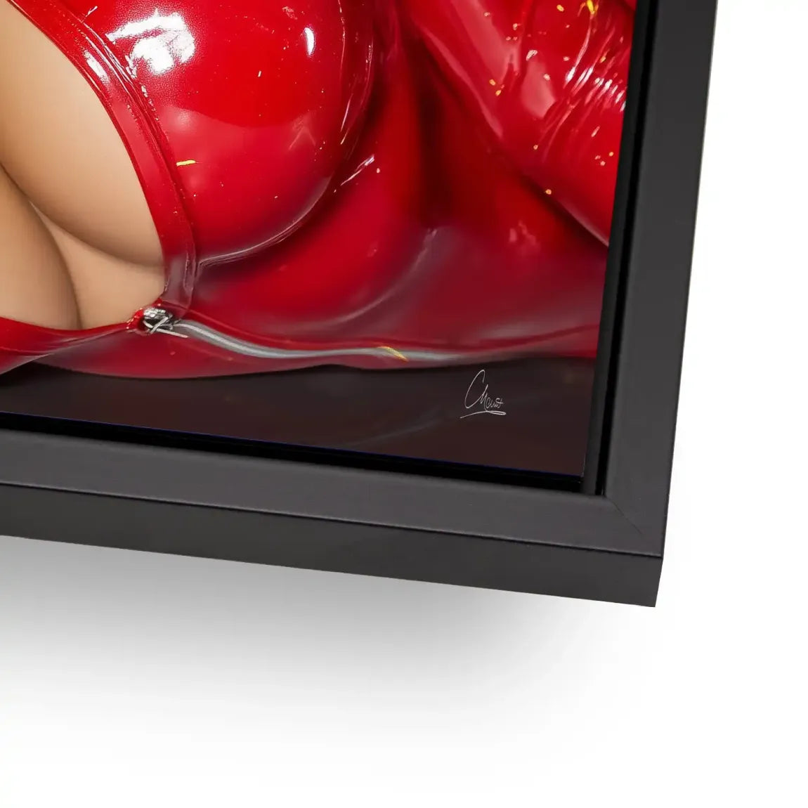 Rote Verführung Aludibond Bild