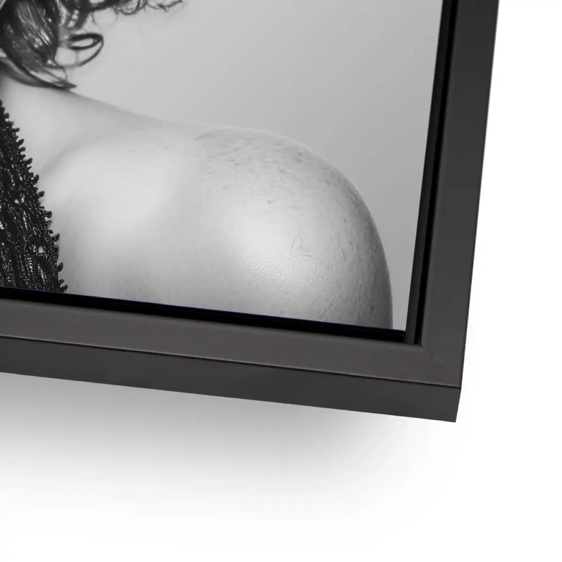 Marilyn Silent Secret Black Aludibond Bild