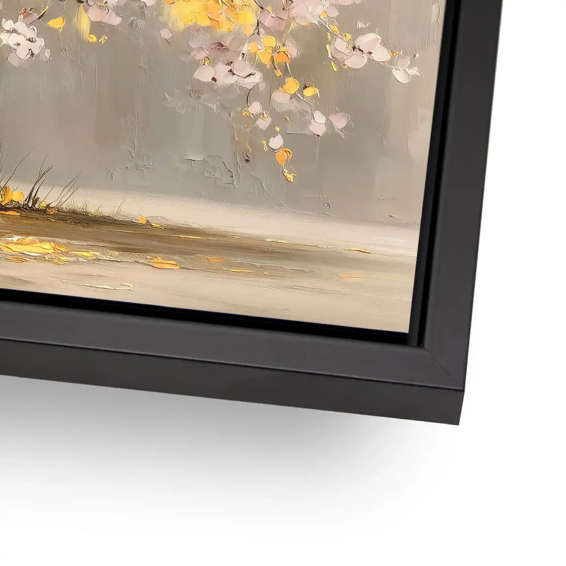 Gold Leaf Tree Art Aludibond Bild