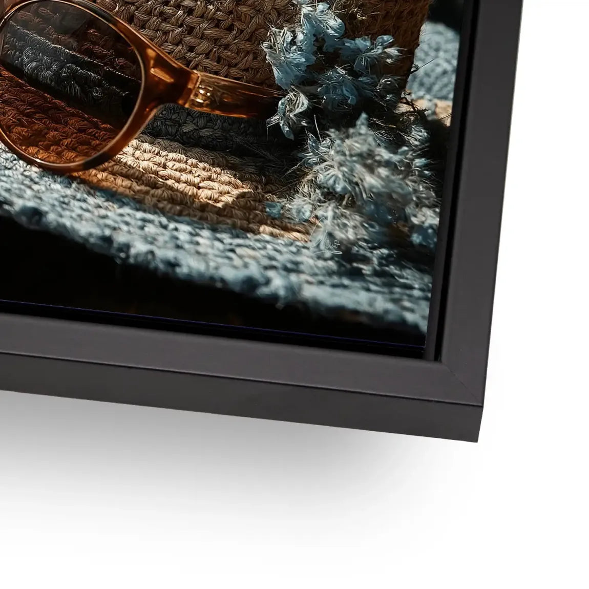 Blue Moments Aludibond Bild