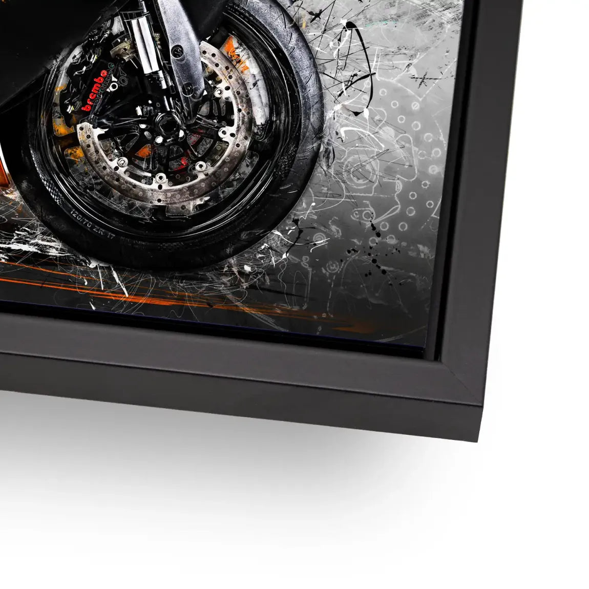 KTM RC8 Abstrakt Aludibond Bild