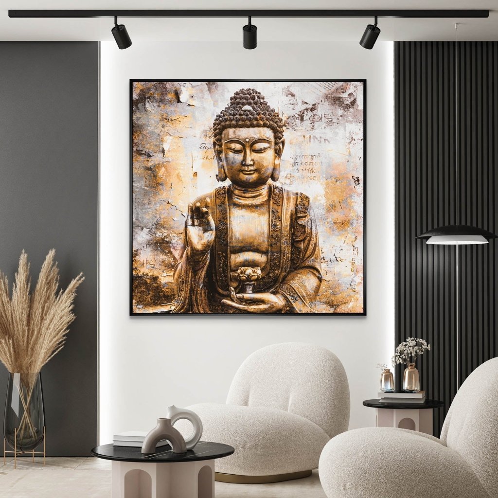 Buddha Abstrakt AluDibond Bild INGALERIE