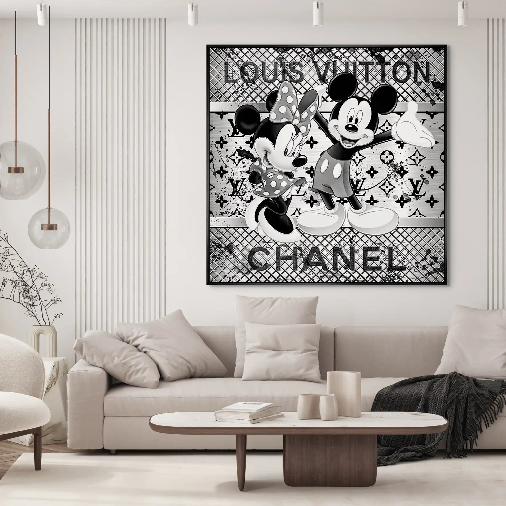 Micky & Minnie Louis Art Nr.2 AluDibond Bild INGALERIE