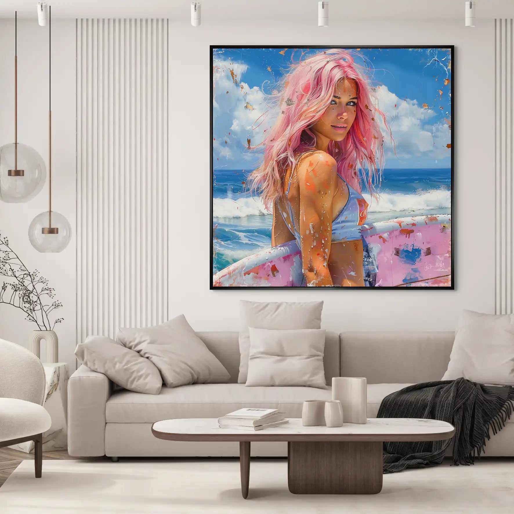 Beach Girl Nr.4 AluDibond Bild INGALERIE