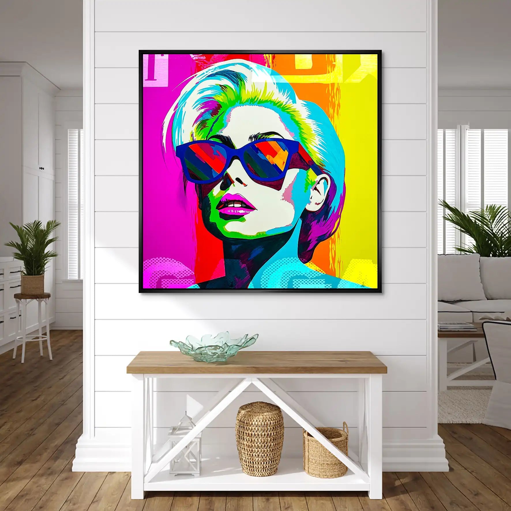 Lady G. Pop Art AluDibond Bild INGALERIE