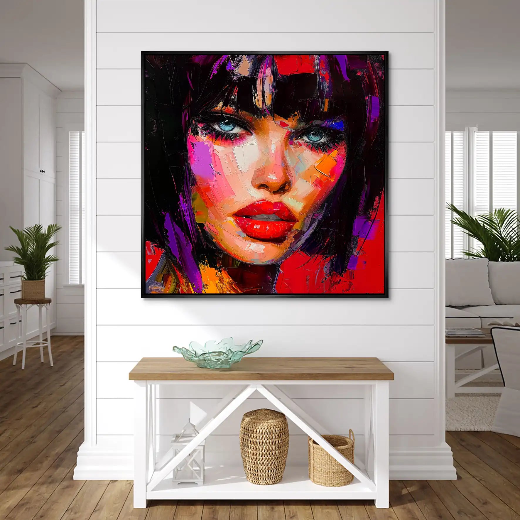 Abstrakt Red Beauty AluDibond Bild INGALERIE