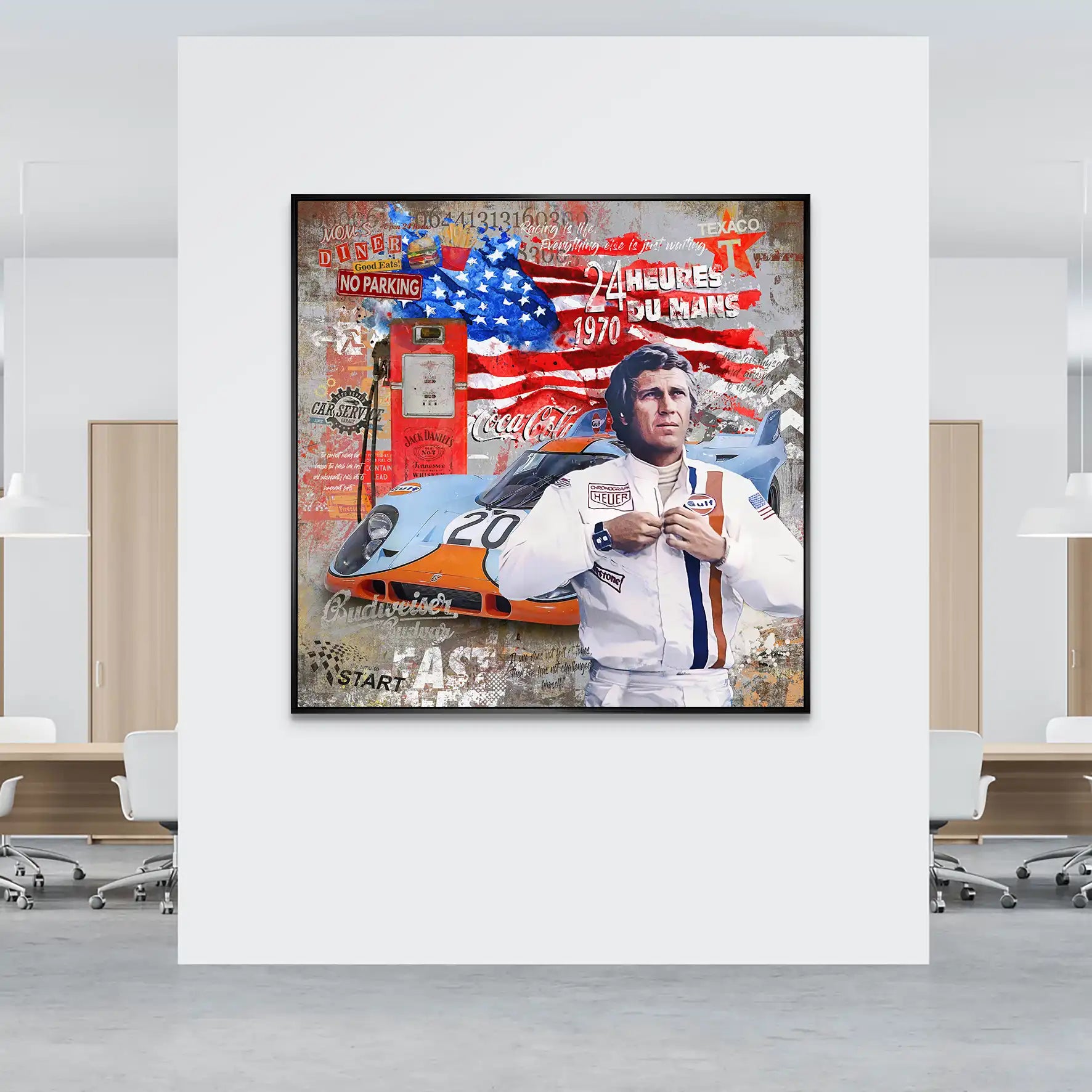 Steve USA 917 Porsche AluDibond Bild INGALERIE