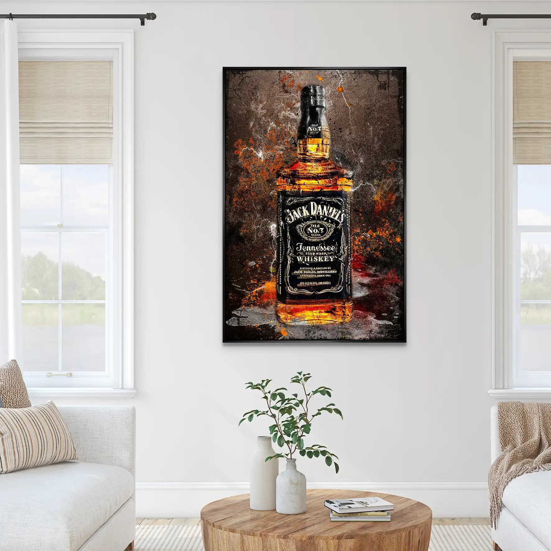 Jack Whisky Vintage Style AluDibond Bild INGALERIE