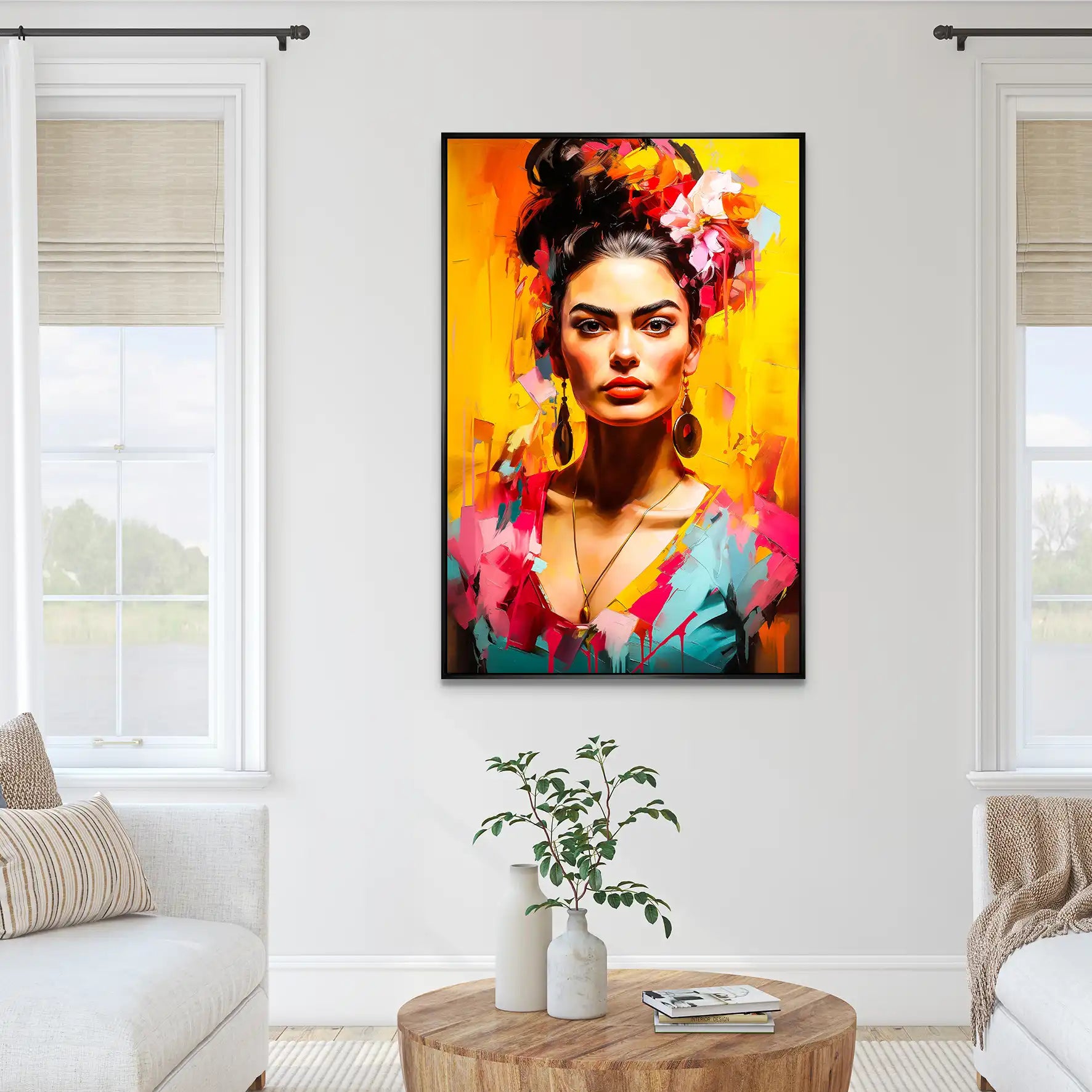 Frida Beauty Flower AluDibond Bild INGALERIE