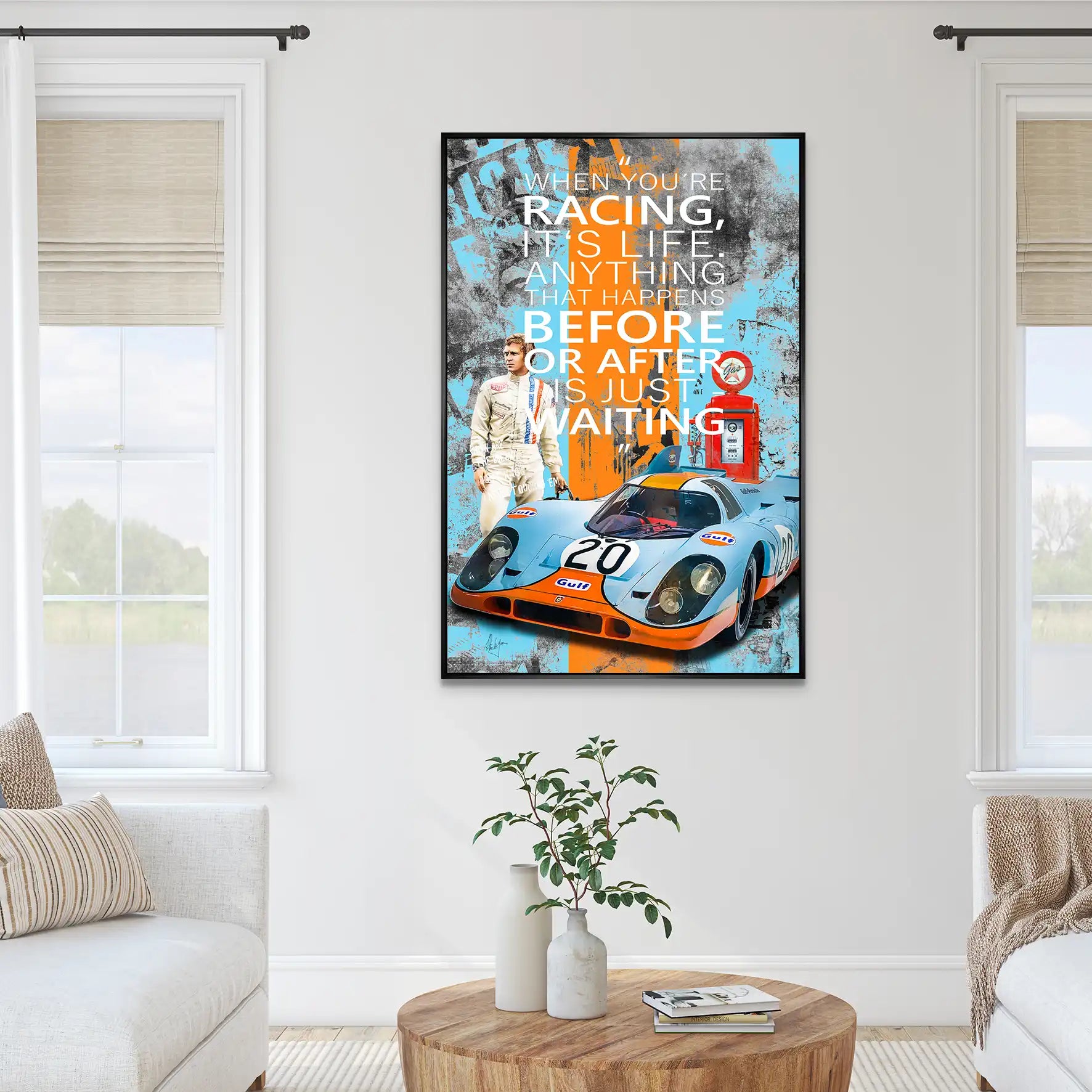 Steve Racing Is Life AluDibond Bild INGALERIE