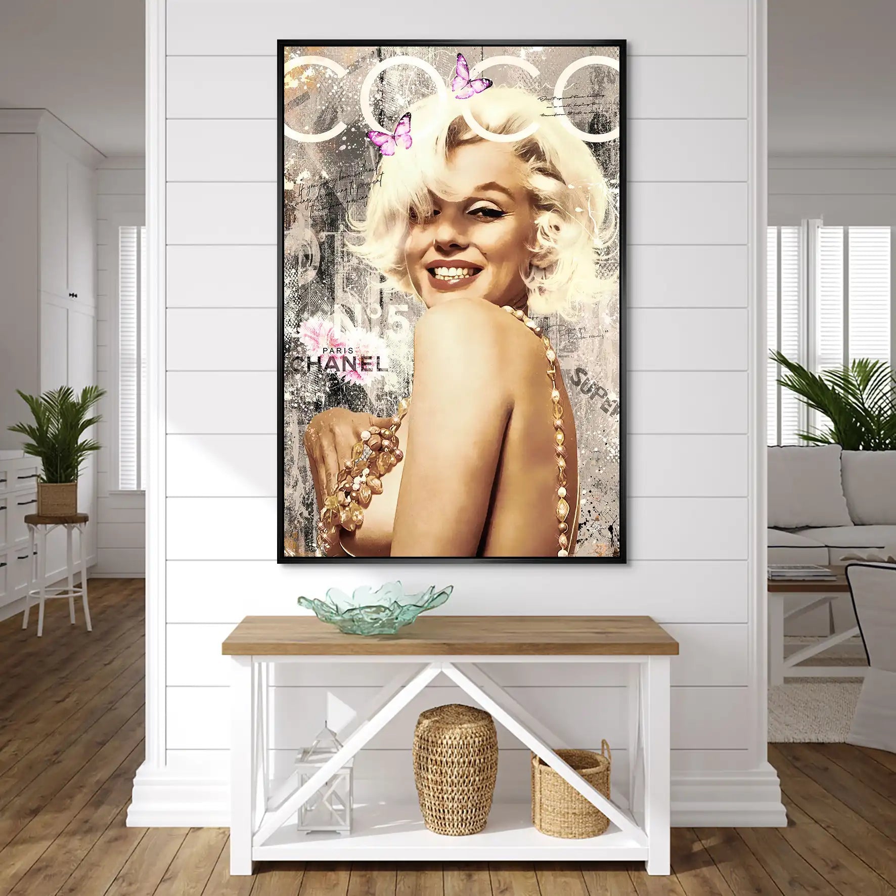 Marilyn Coco Retro AluDibond Bild INGALERIE