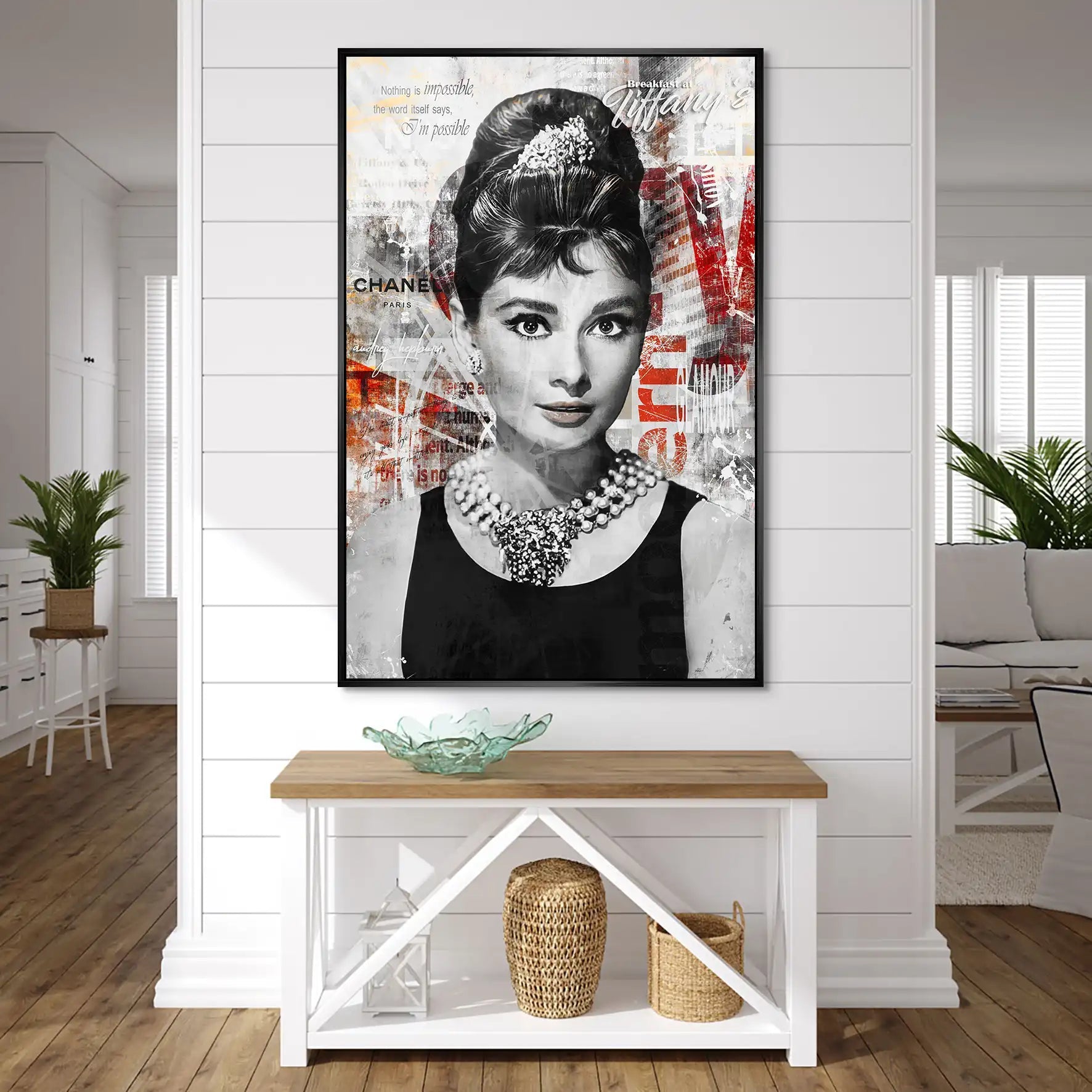 Audrey Glamour Style AluDibond Bild INGALERIE