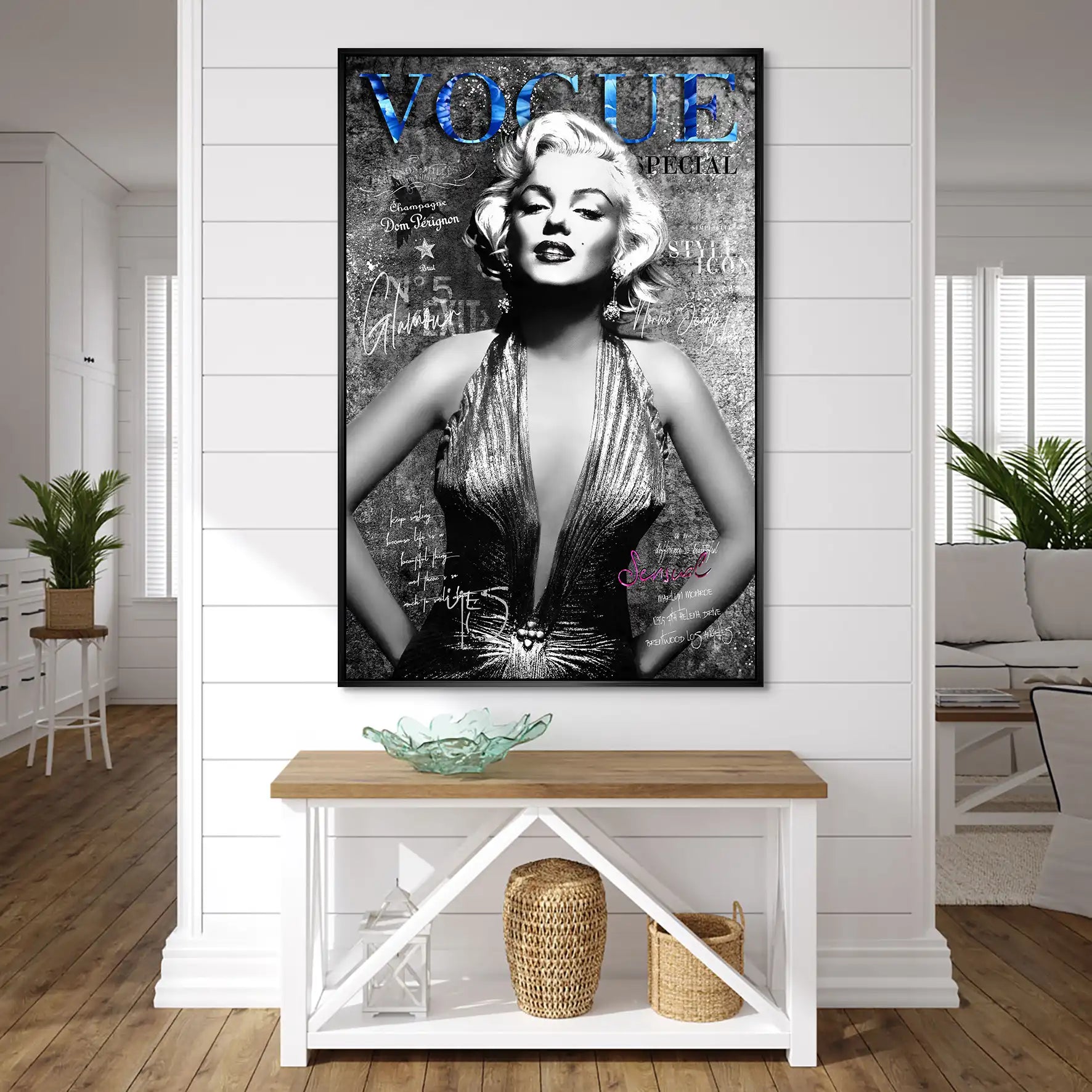 Marilyn Vogue AluDibond Bild INGALERIE