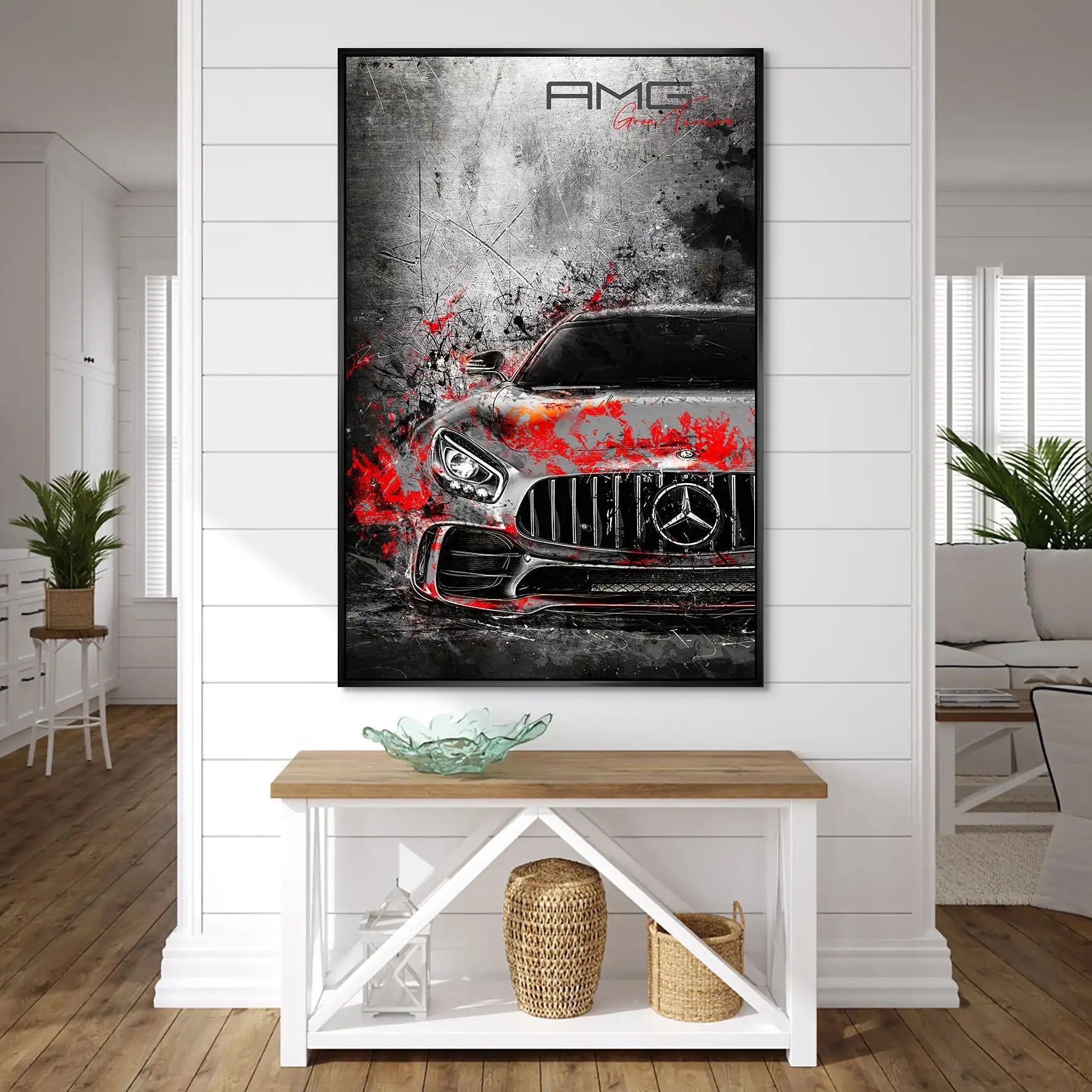 Mercedes AMG GT Abstrakt Modern AluDibond Bild INGALERIE