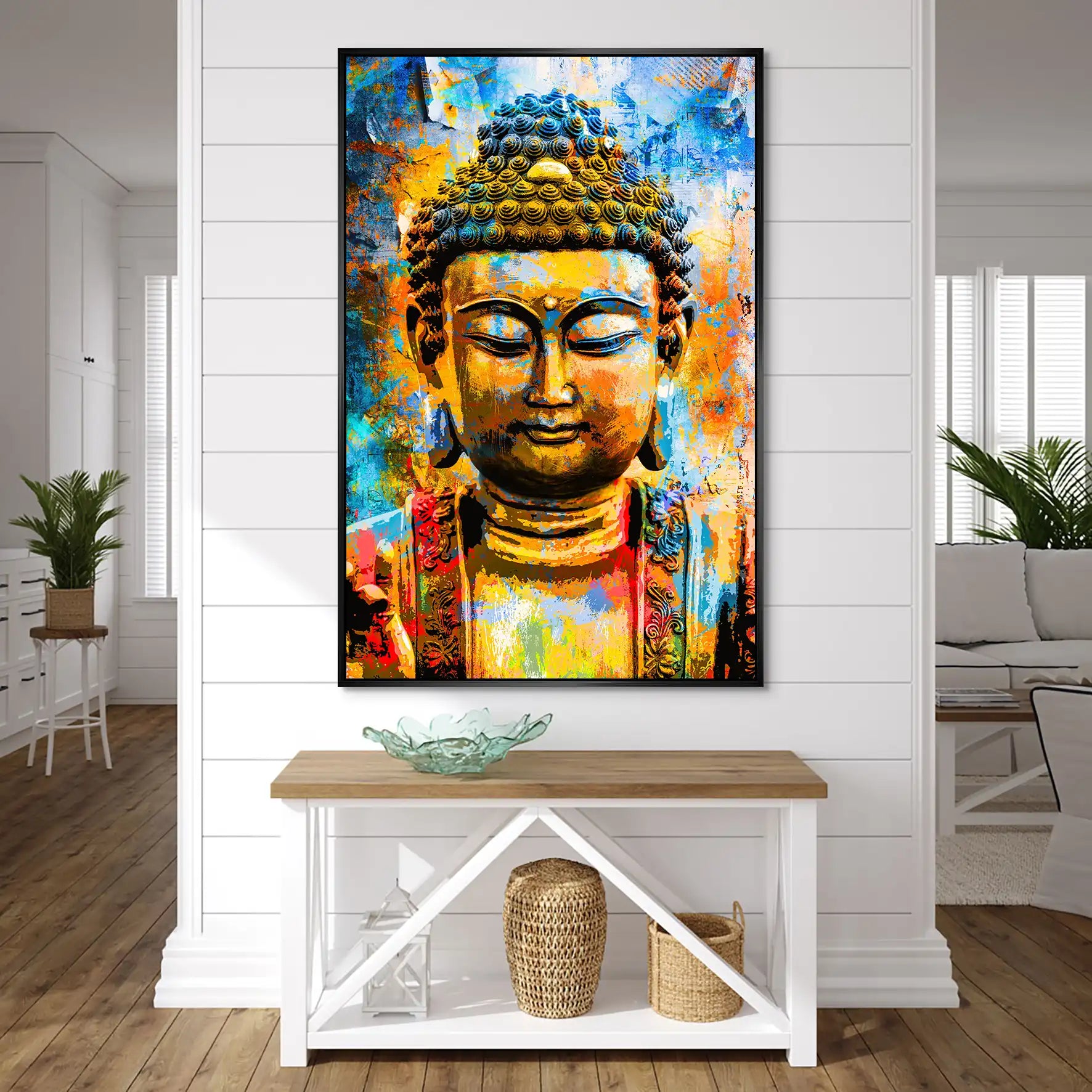 Buddha Color Style AluDibond Bild INGALERIE