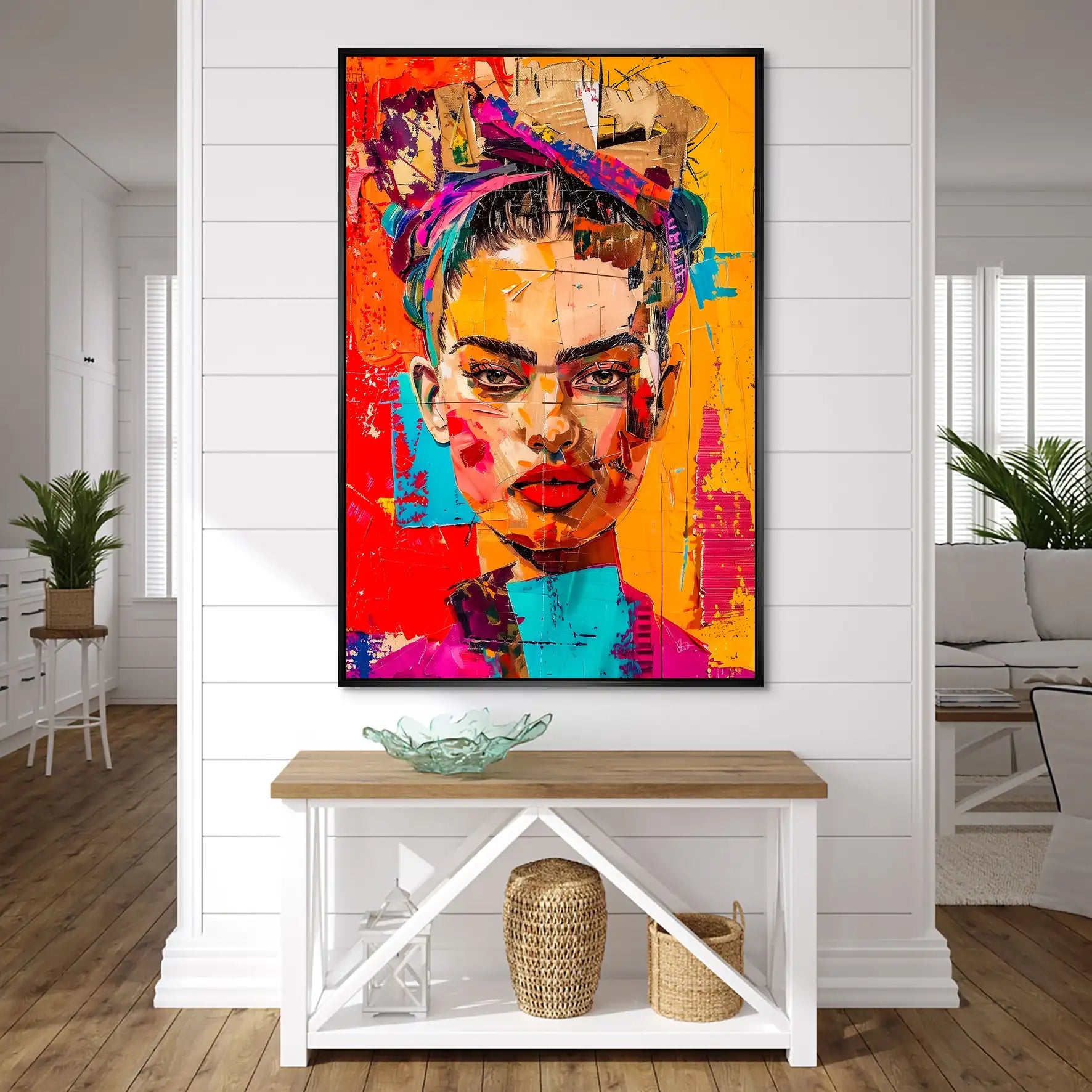 Frida Street Art Style AluDibond Bild INGALERIE