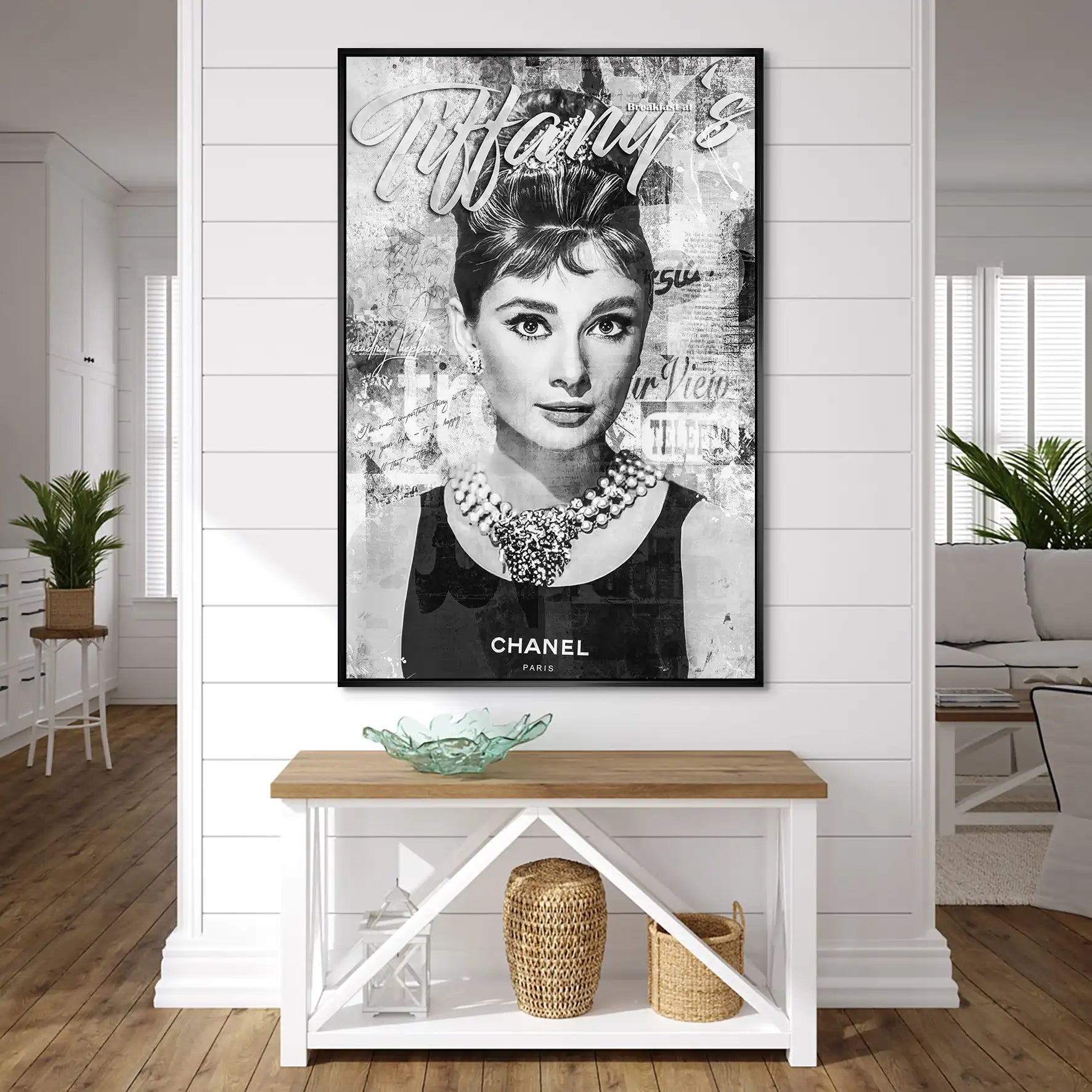 Audrey Tiffany Black Art AluDibond Bild INGALERIE