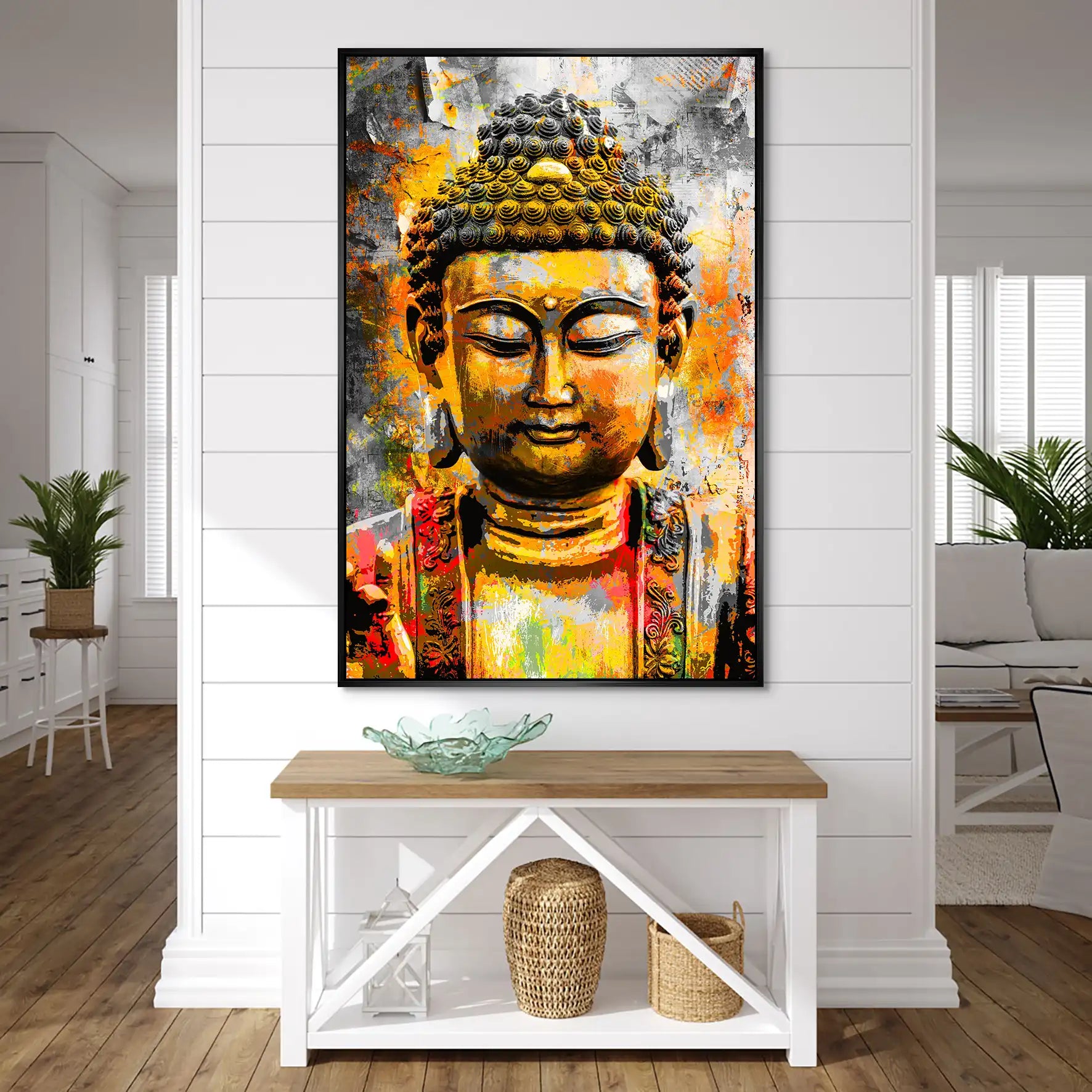 Buddha Boho Style AluDibond Bild INGALERIE