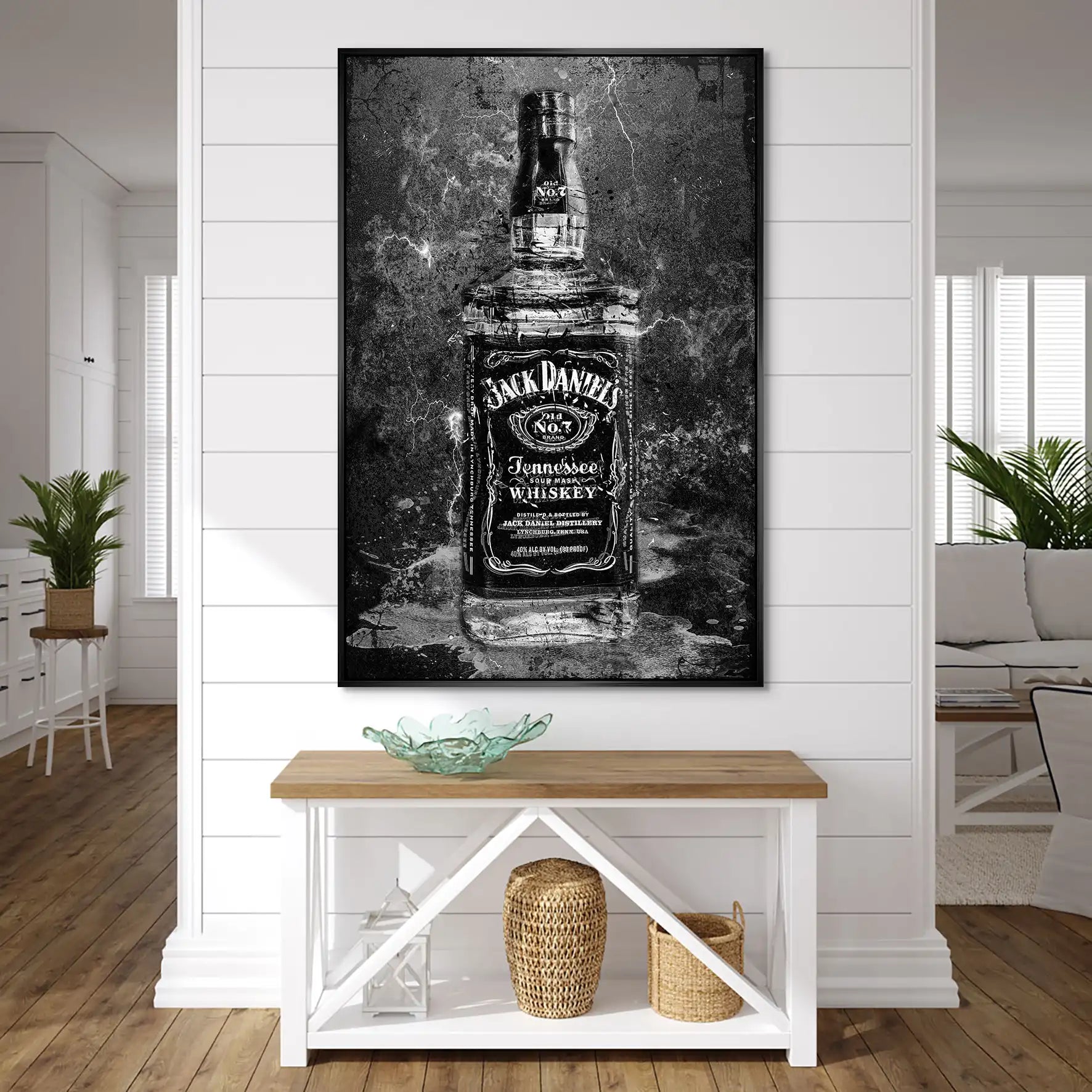 Jack Whisky Black Style AluDibond Bild INGALERIE