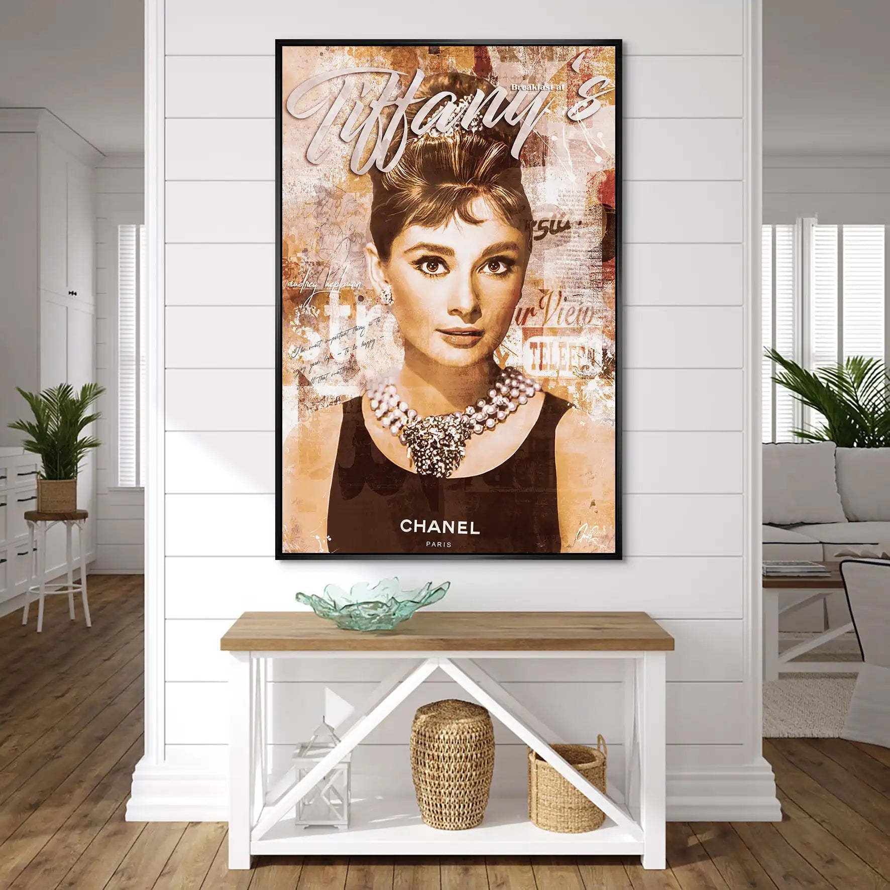 Audrey Tiffany Retro Art AluDibond Bild INGALERIE